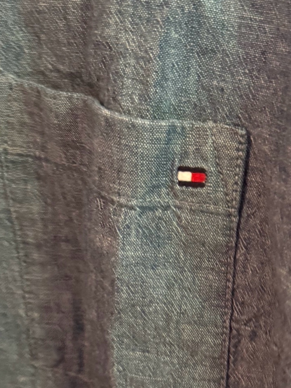 Tommy Hilfiger Blue 100% Cotton Button Down Shirt Size 6 - Picture 5 of 8